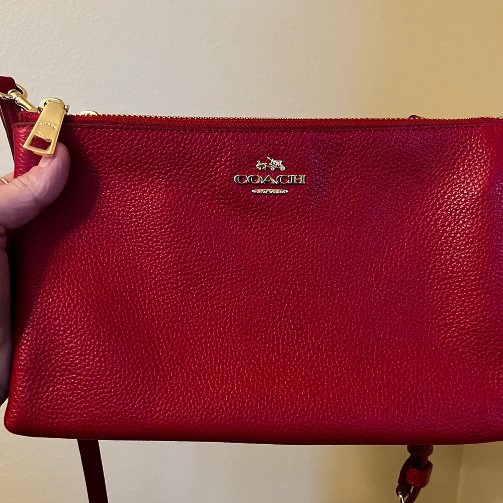 Coach - Red leather Crossbody
